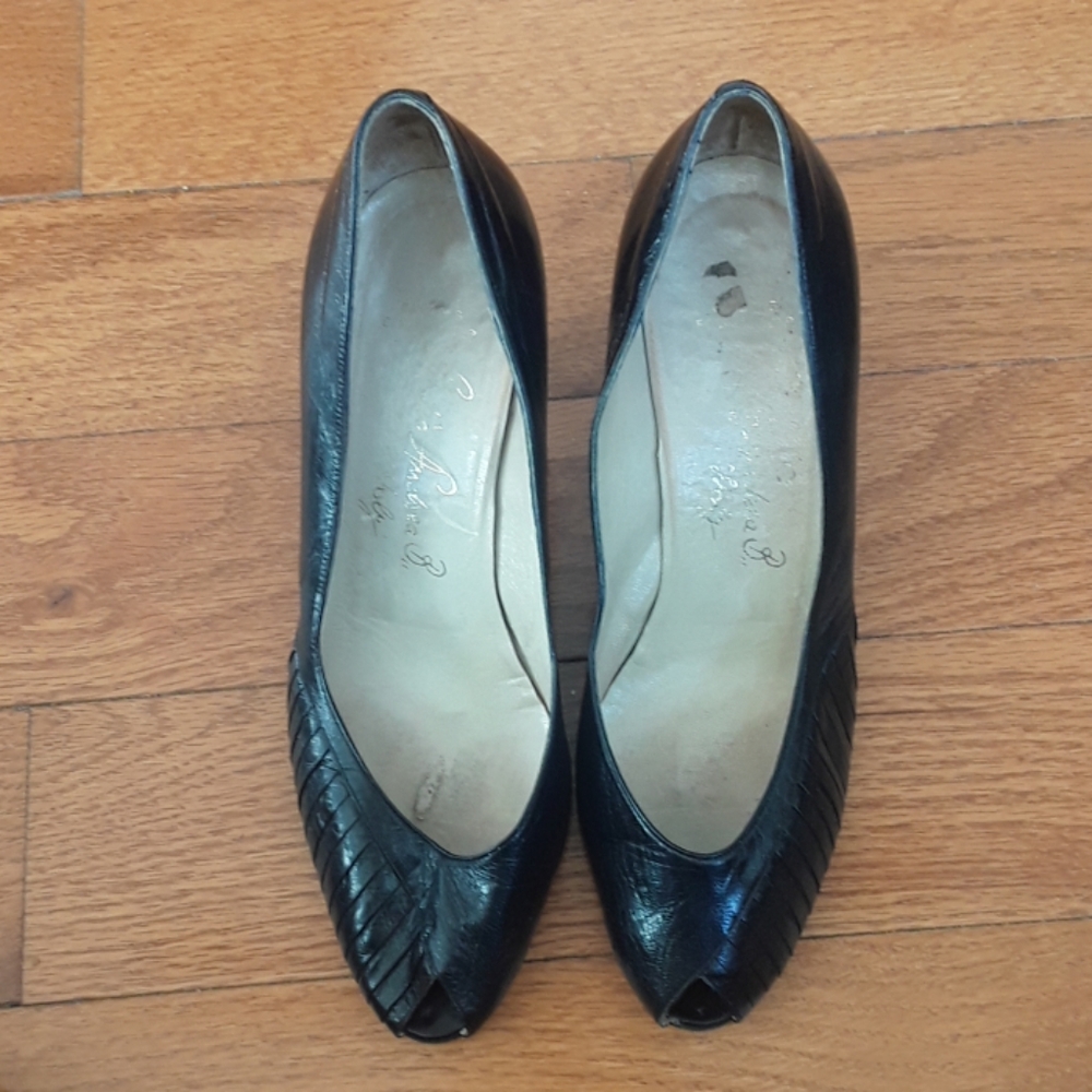 Made in Italy peep toe heels